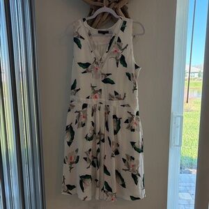 Banana Republic Kids Floral Dress - White and Green